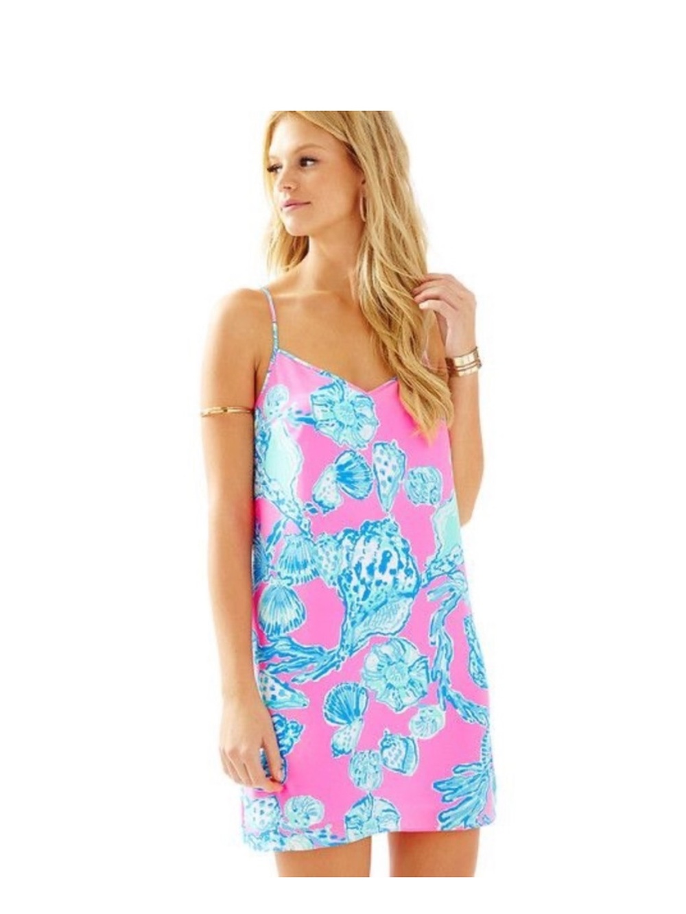Lily Pulitzer Slip Dress in Barefoot Princes-EUC